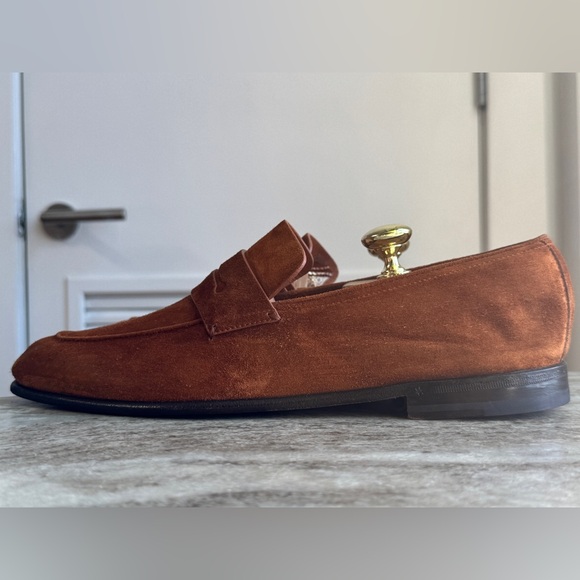 Ermenegildo Zegna L\'Asola Brown Flex Loafers Slippers Shoes 8 / US 9 Moc main image 4